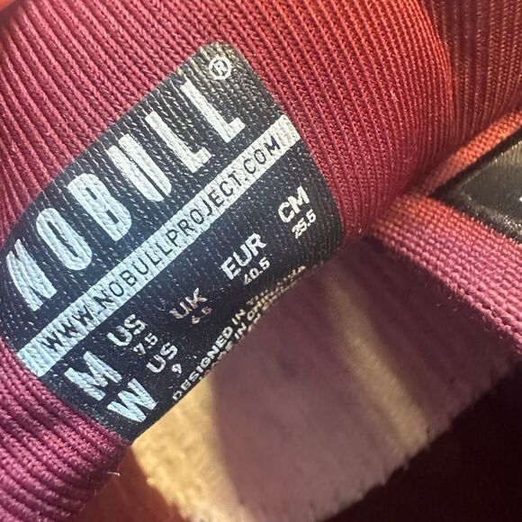 NOBULL Cabernet Canvas Mid-Trainer Gym Sneakers Laced women’s 9 men’s 7.5 - Picture 7 of 8